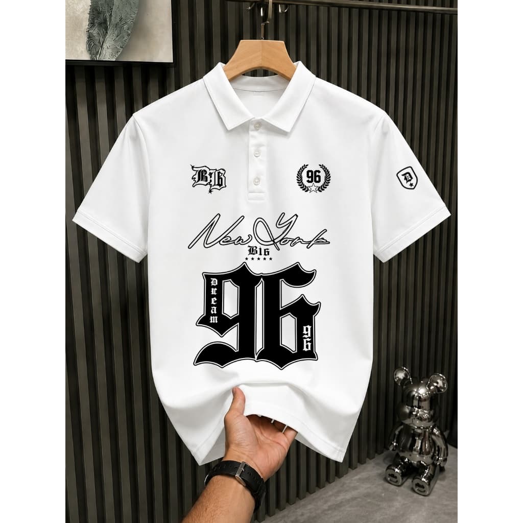 Camias Polo 96 016 bb Los Angeles Malha Pique ocasião Casual