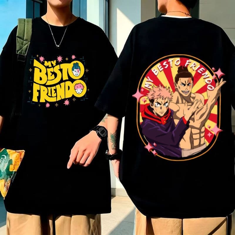 Camiseta Basica Algodao My Besto Friendo Aoi Todo Yuji Jujutsu Kaisen Unissex ENVIO RAPIDO GRANDE G1-G3