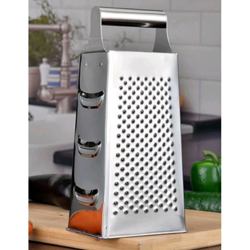 Ralador Aço Inoxidável 24cm 4 Faces Cortador Fatiador Grande Utensílio De Cozinha Ralador De Queijo Legumes Verduras