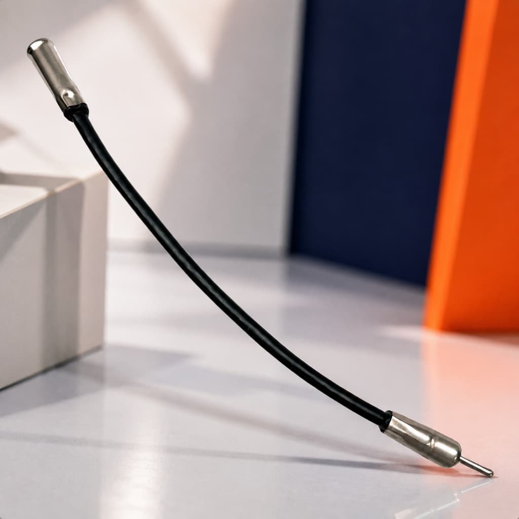 Cabo CB 90 Preto 20 cm Resistente Plug Antena Som automotivo