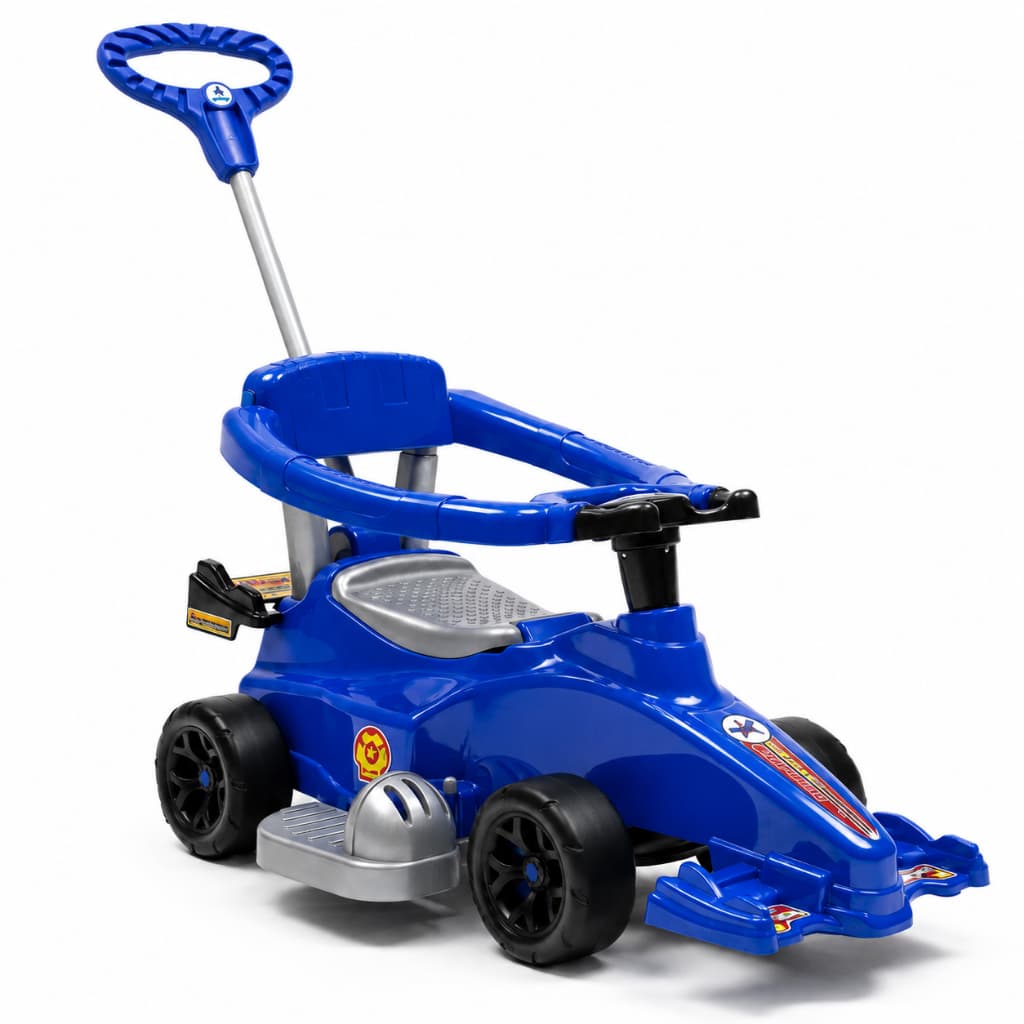 Quadriciclo Infantil Carrinho de Passeio Carro Esportivo com Haste e Buzina Motoca Speed Calesita
