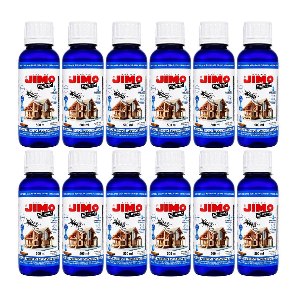 Mata Cupim Base de Água Incolor Para Madeiras 6 litros 12un