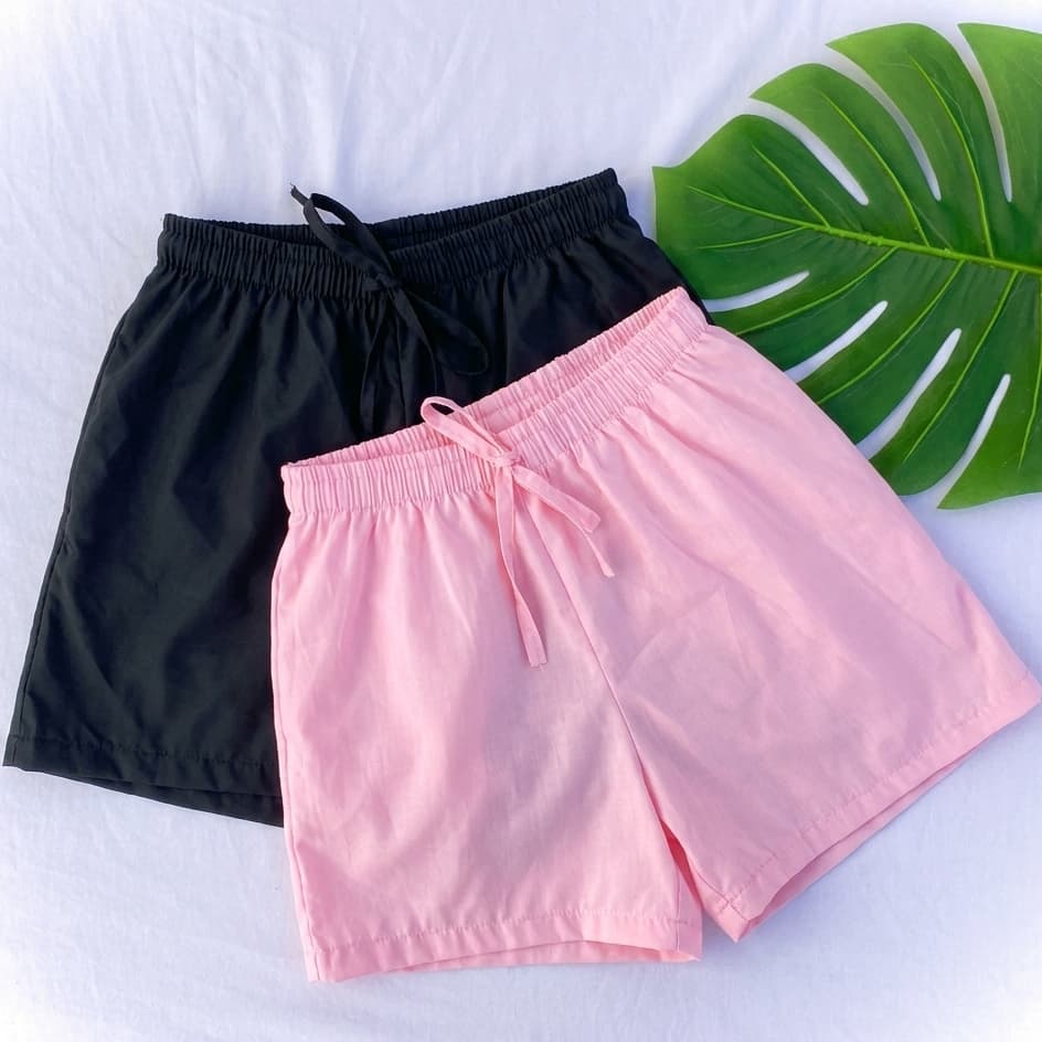 Kit 2 Short Feminino Básico Leve Verão Atlético shortinho feminino confortável short feminino
