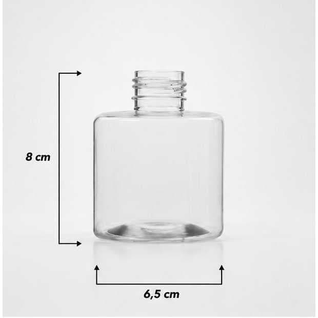 Frasco Pet 200ml Cube 8x6,5cm G.28mm