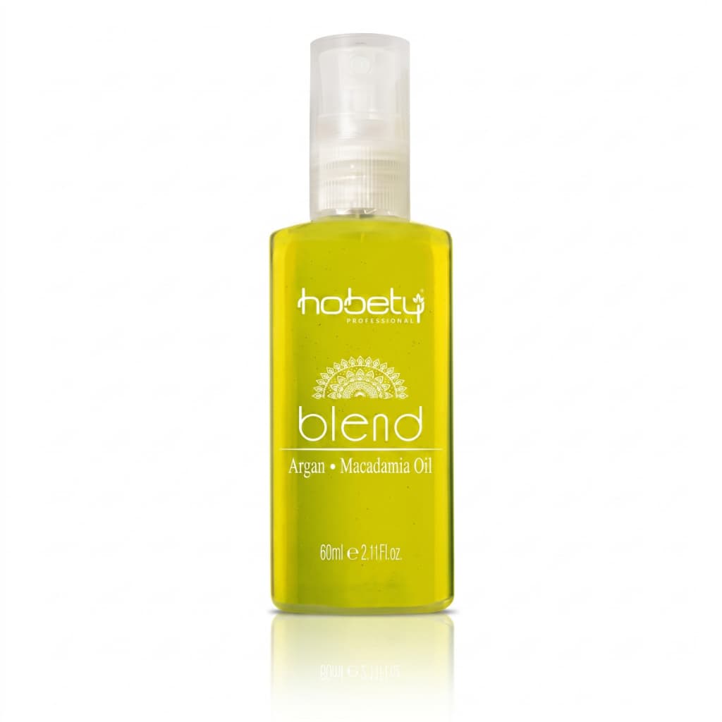 Hobety Blend Argan e Macadâmia Oil 60ml para Nutrição Brilho Reparador Anti Frizz
