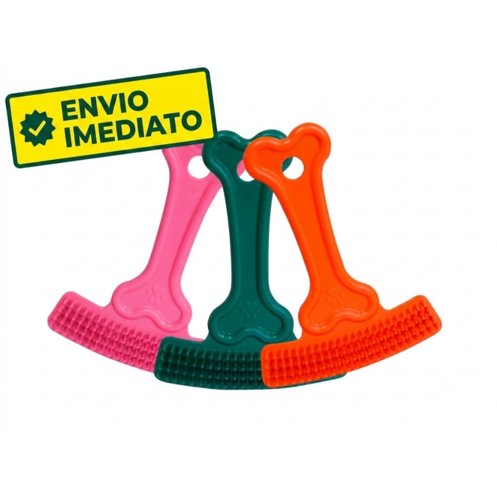 Rastelo Removedor de Pelo Pet Escova Plástica Simples Leve e Eficiente Para Cães E Gatos
