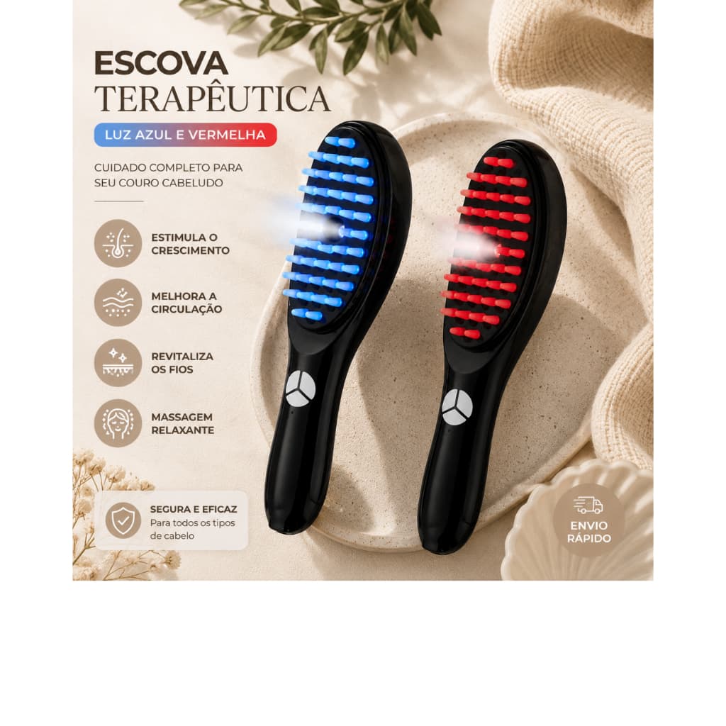 Escova Laser 4 em 1 Antiqueda