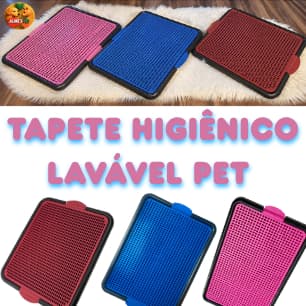 PROMOÇÃO RELÂMPAGO SANITÁRIO/TAPETE HIGIÊNICO  LAVÁVEL PET (medida 55x42x3)
