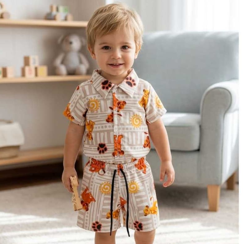 CONJUNTO MAURICINHO REI LEÃO MENINO 1.2.3 ANOS