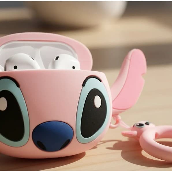 Fone Sem Fio Bluetooth + Capinha Case Stitch Angel 2 Android E Ios