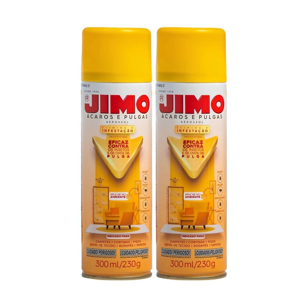 Jimo Anti Ácaros Pulgas Carrapatos Elimina a Infestação Mata Insetos 600ml