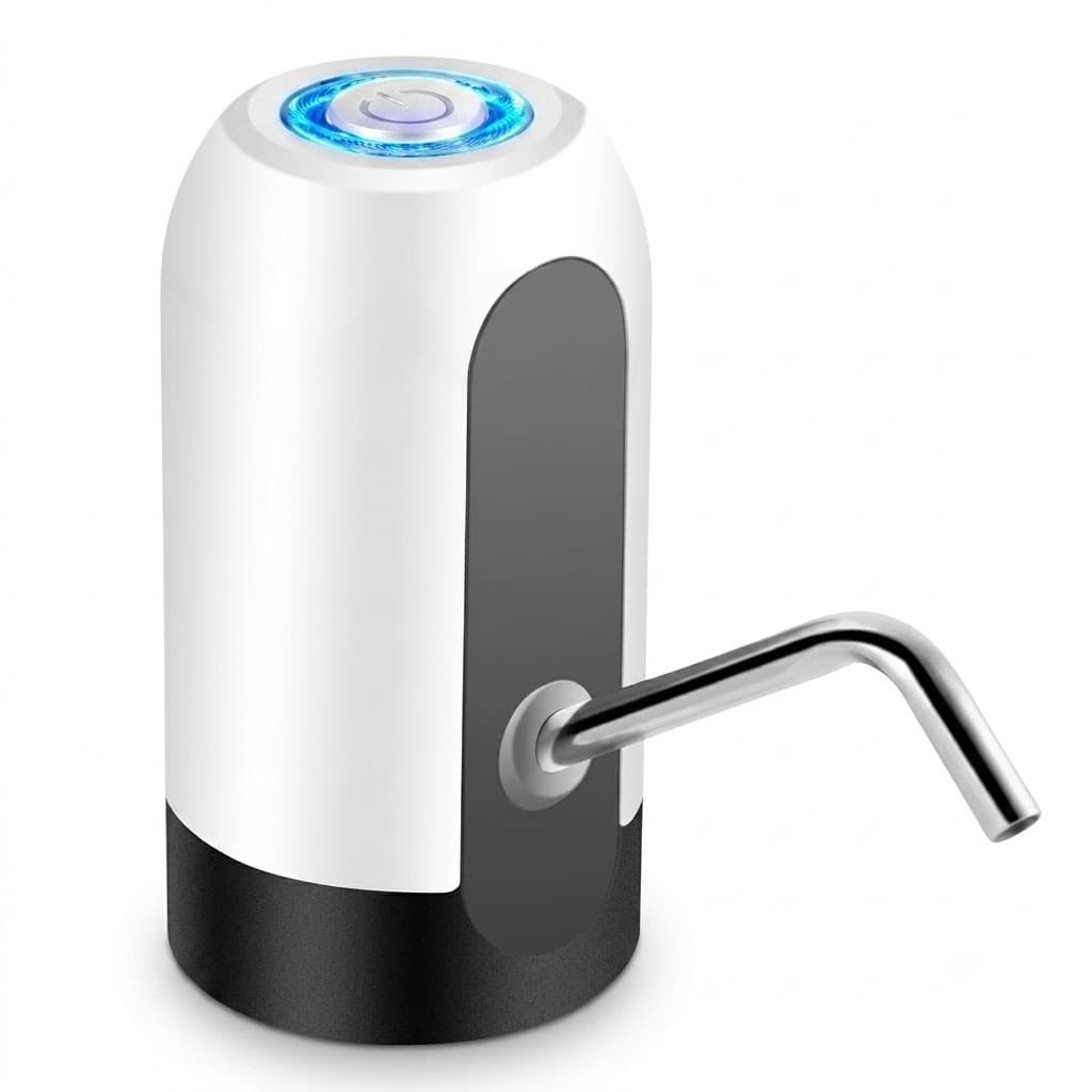 Bomba Elétrica para Galão de Água com Carregamento USB | Bebedouro Portátil Automático Sem Pilhas Casa Recarregável