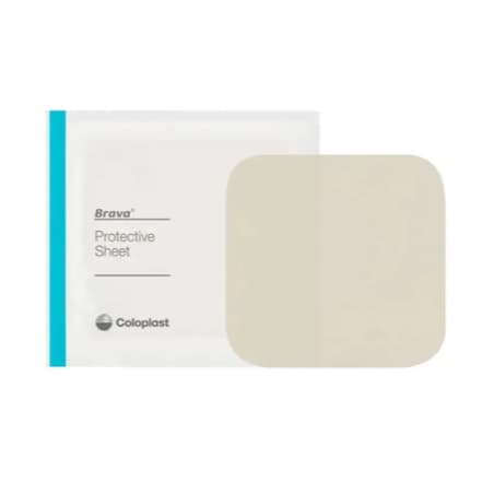 Placa Protetora Brava Coloplast 10cm X 10cm Absorvente Branca