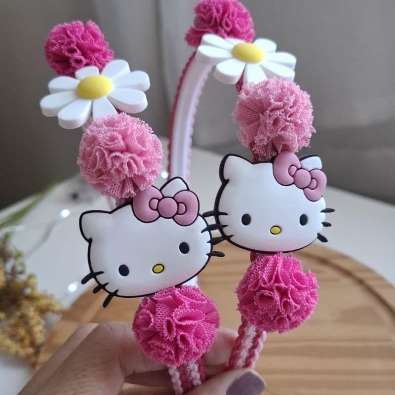 Tiara Hello kitty rosa Laço Hello kitty rosa