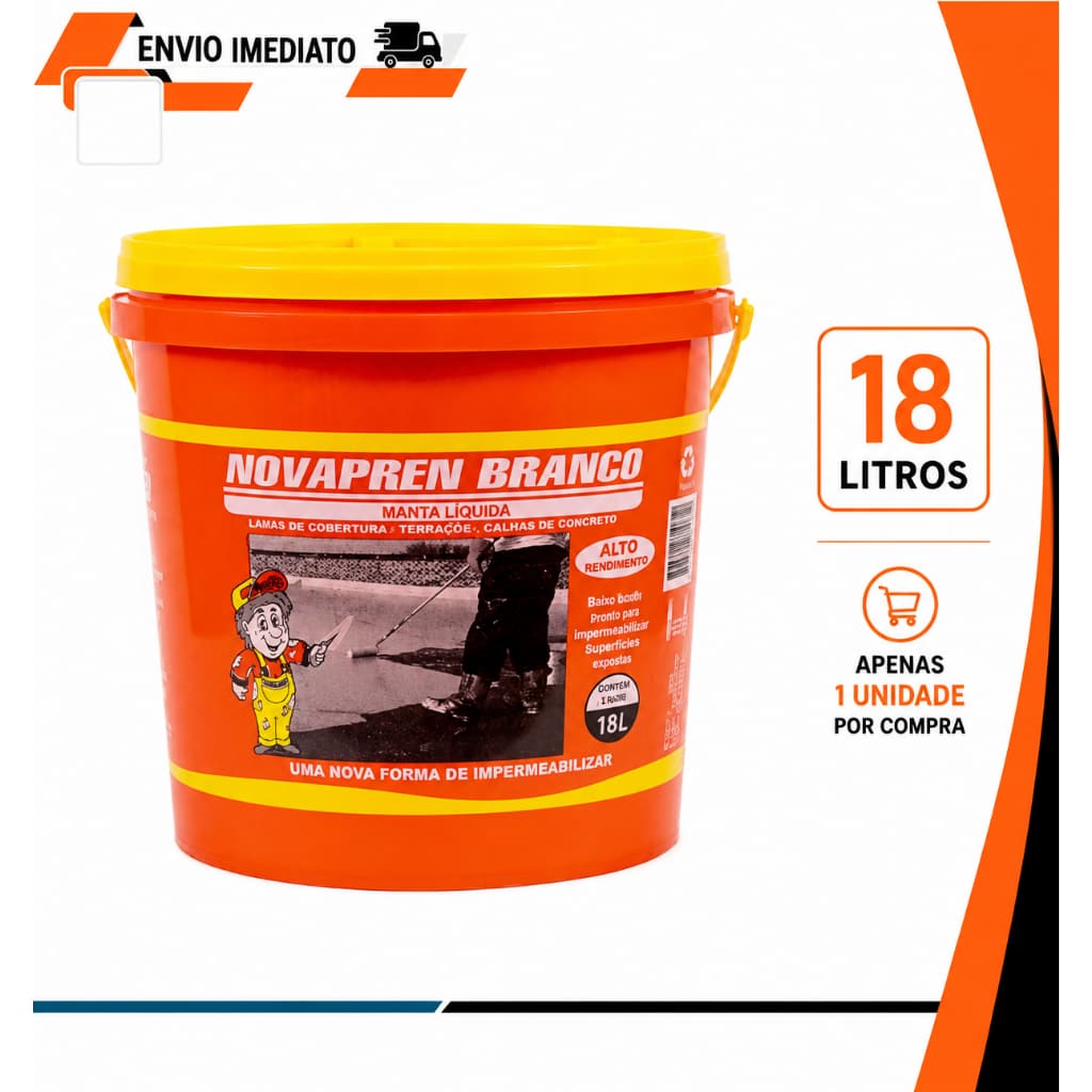 Manta Liquida Branca Novapren 18 Litros Nova Tintas