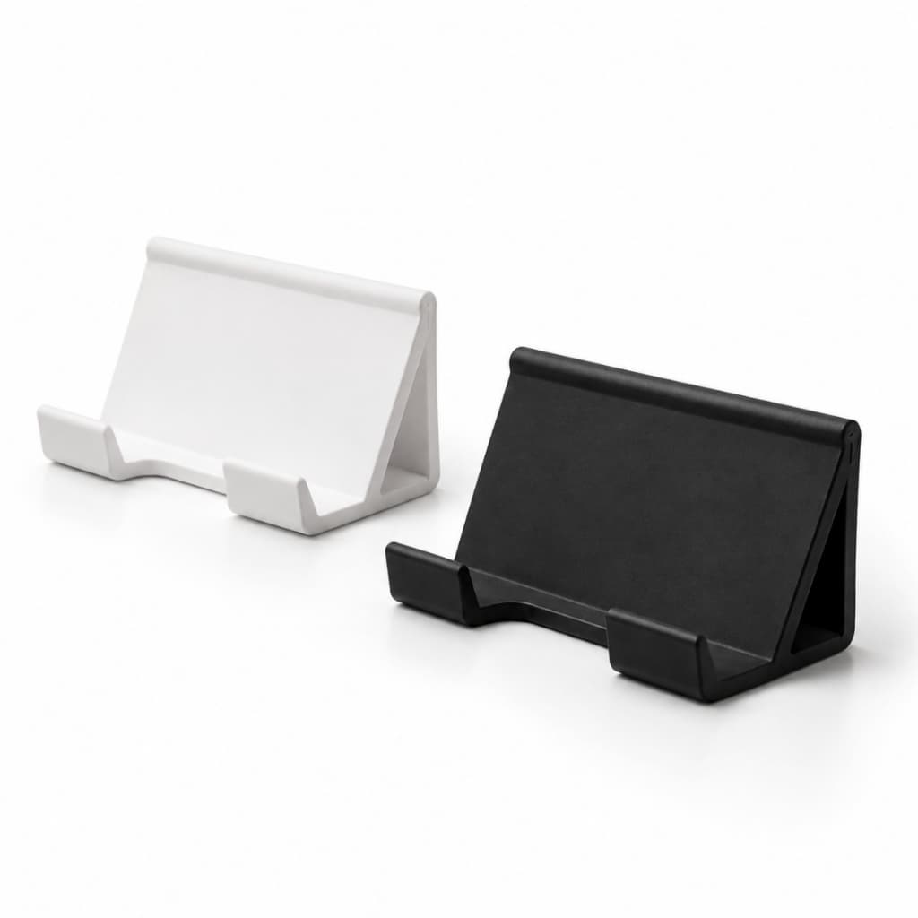 Suporte de Parede para Celular com Fita Dupla Face e Passagem para Cabo Carregador Sem Furar