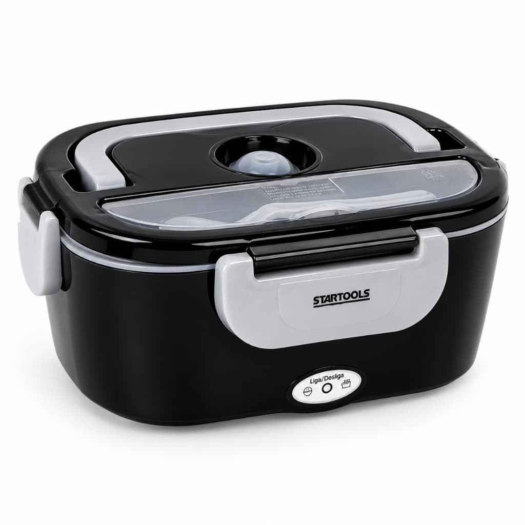 Marmiteira Elétrica Térmica Bivolt 1,5L 60W Preta Marmita Elétrica Aquecimento Refeições
