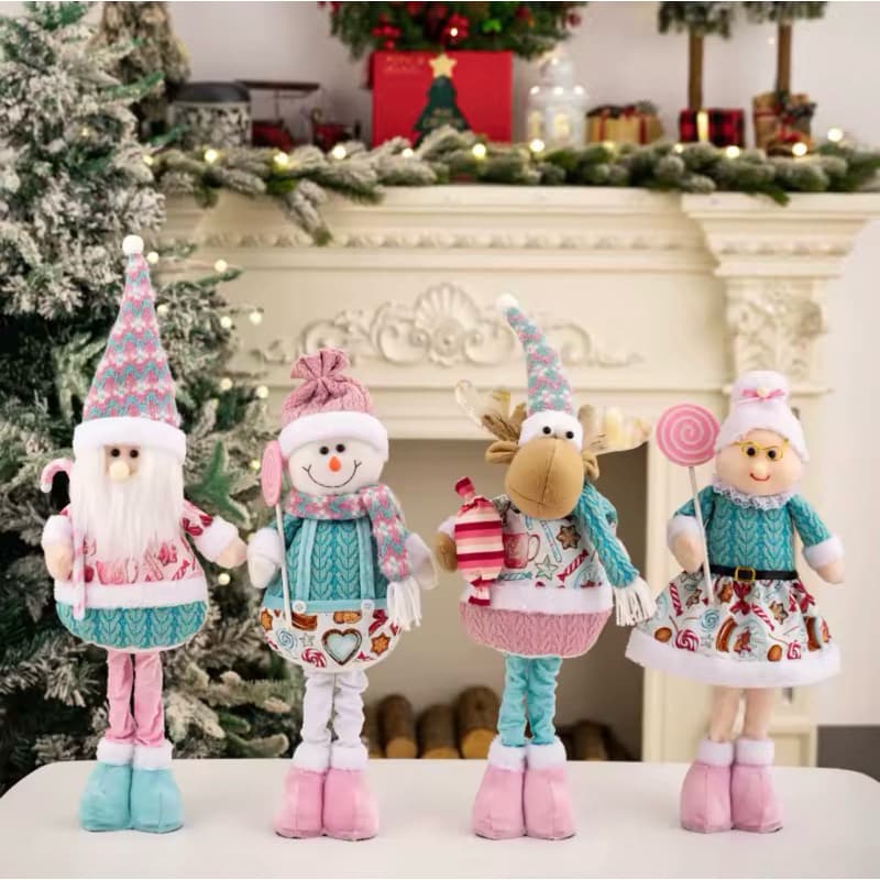 Decoração de Natal Colorida Luxo| Festiva | 2026 | Bonecos Maleáveis
