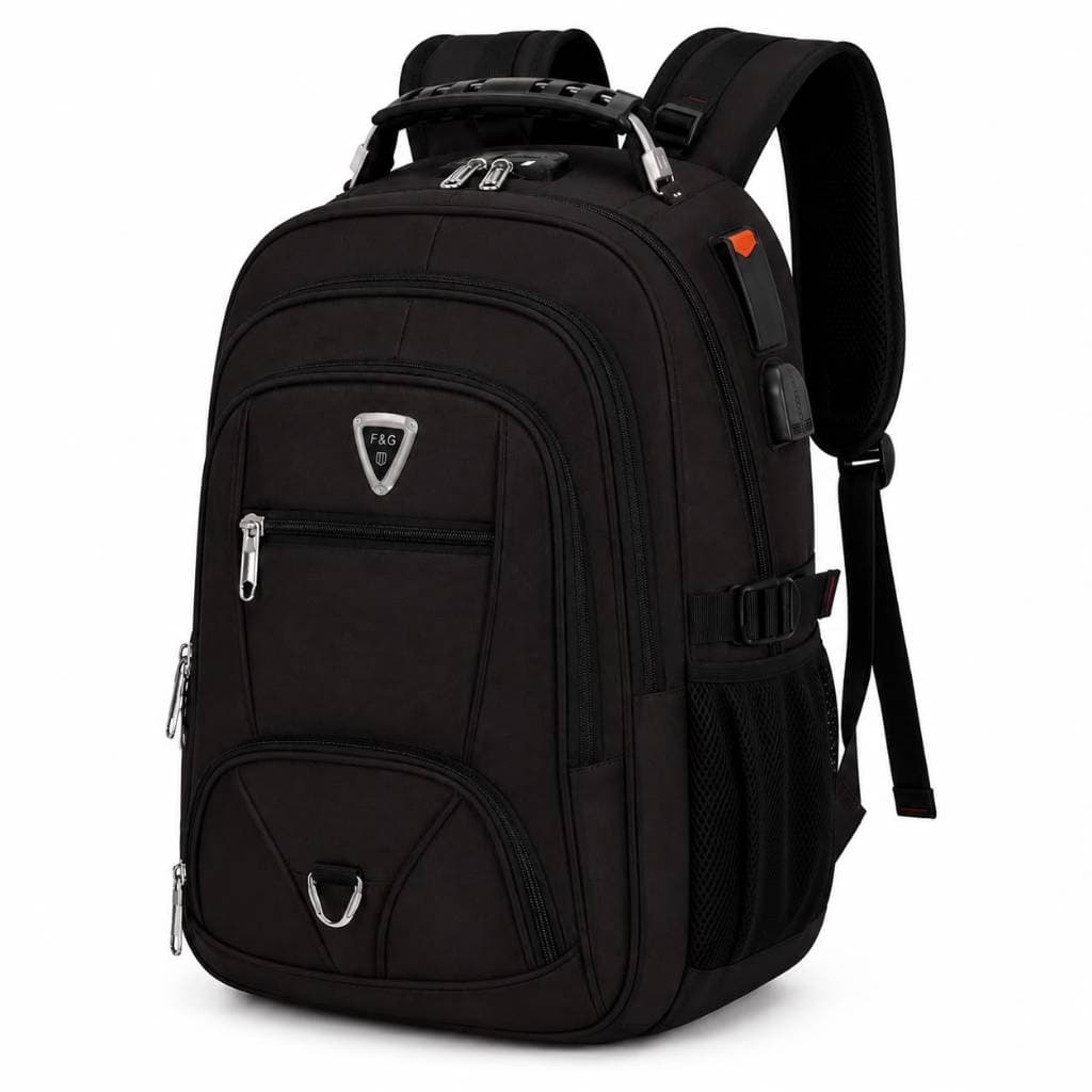 Mochila Grande Reforçada  Impermeável Unissex para Notebook Faculdade Escolar com  Usb/Fone Cabo De Aço 6837