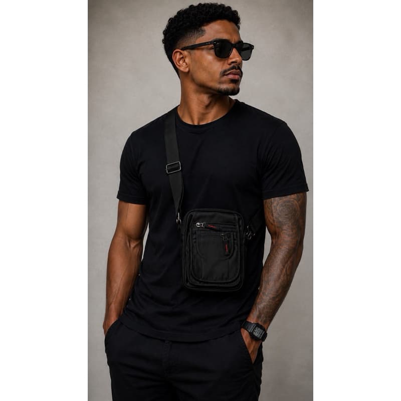 Bolsa Shoulder Bad Transversal Masculino Pochete De Lado