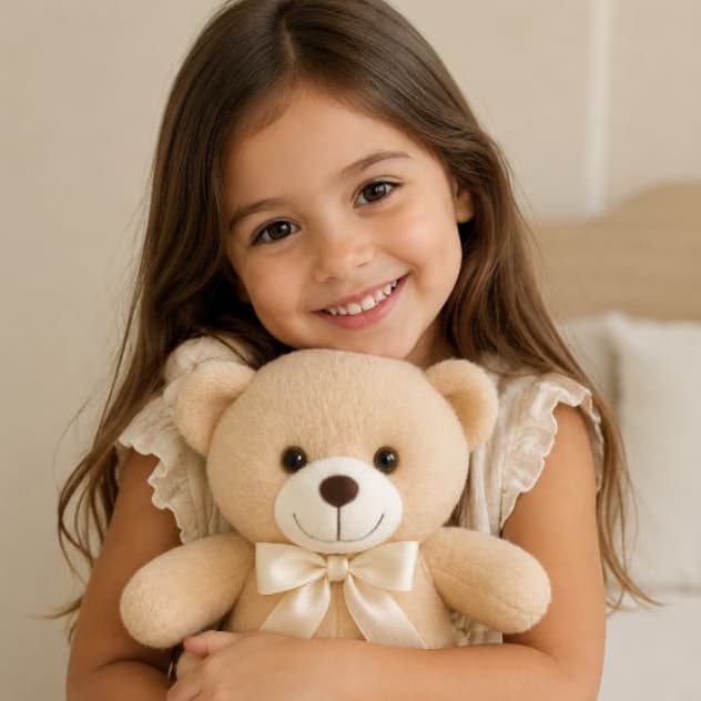 Urso de Pelúcia 24cm Macio Fofo Presente Namorada Decoração Quarto Romântico Amoroso
