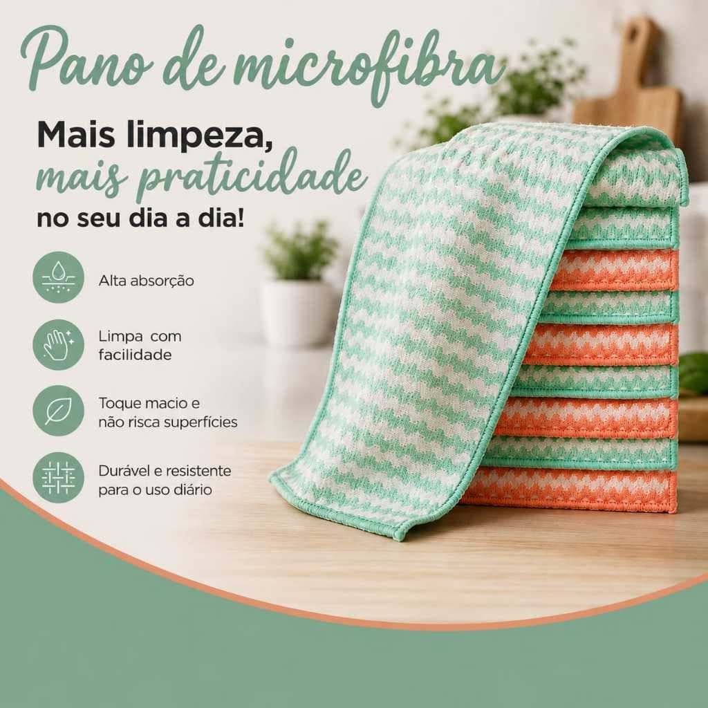 Toalhas pequenas de Microfibra 20x20cm. Toalhinhas Mágicas Multiuso para Cozinha, Vidro, Mesa, Prato, Carro, e mais…