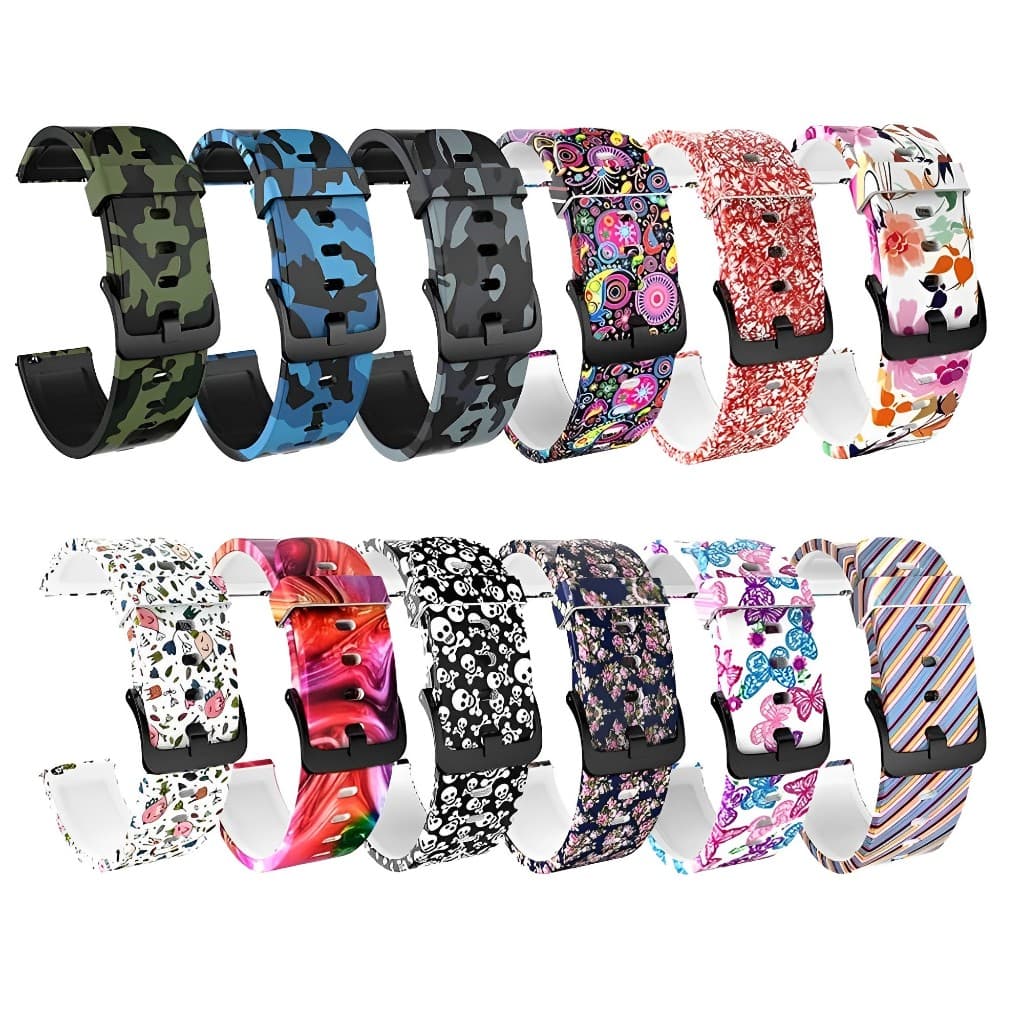 Pulseiras NSmart silicone coloridas compatíveis com Cheetah Square A2296