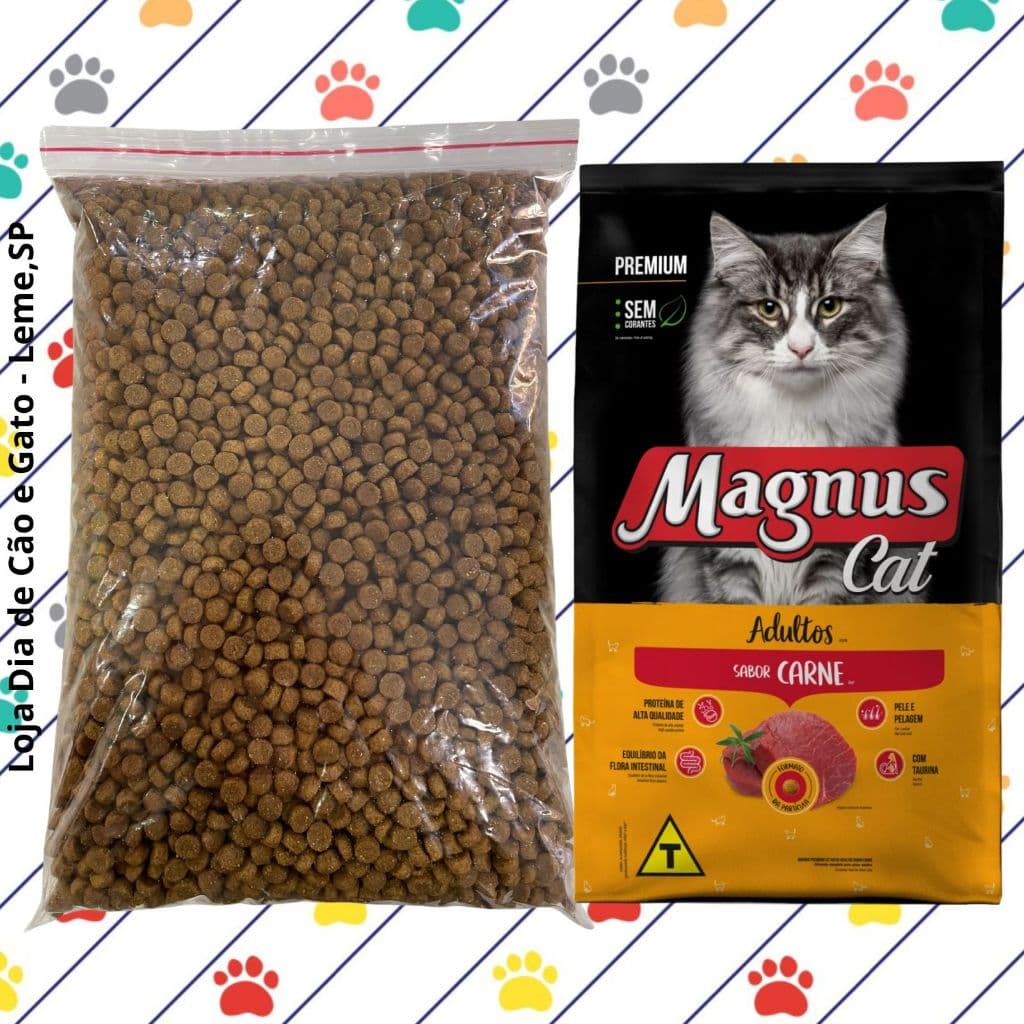 GRANEL 1KG - Magnus Cat Premium Gatos Adultos Carne