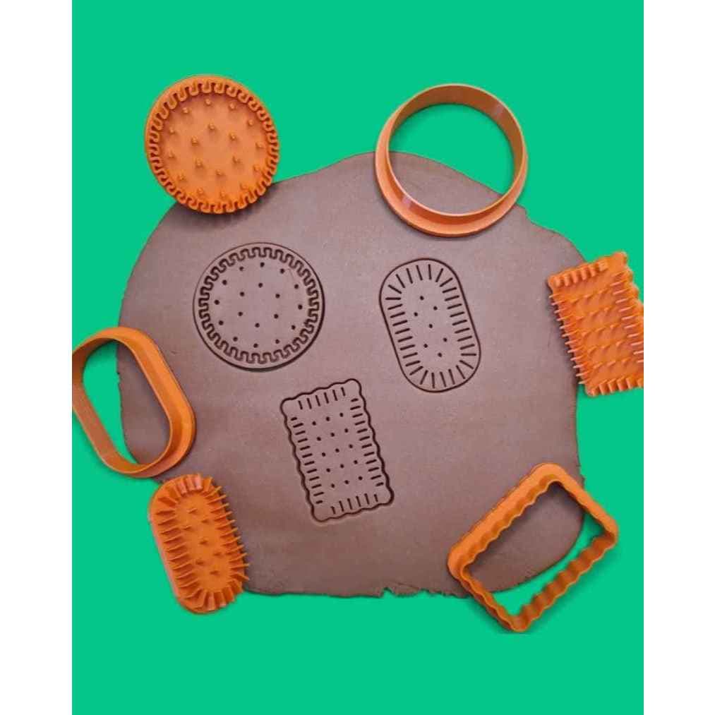 Cortador de Biscoito Tipo Maizena Antiga Moldes para Bolachas Caseiras e Massas Doces