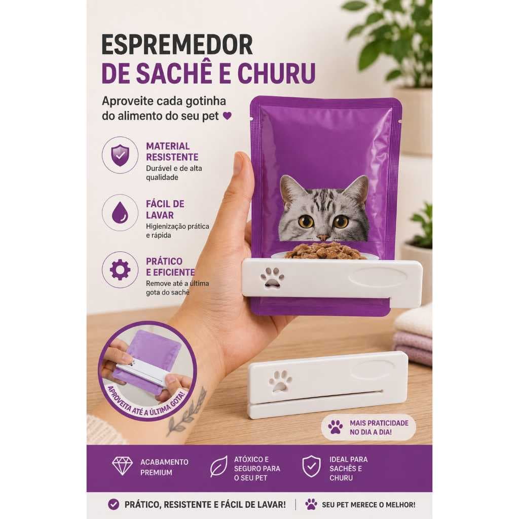 Espremedor de Sache e Churu Pet Cachorro e Gato I 1 unidade