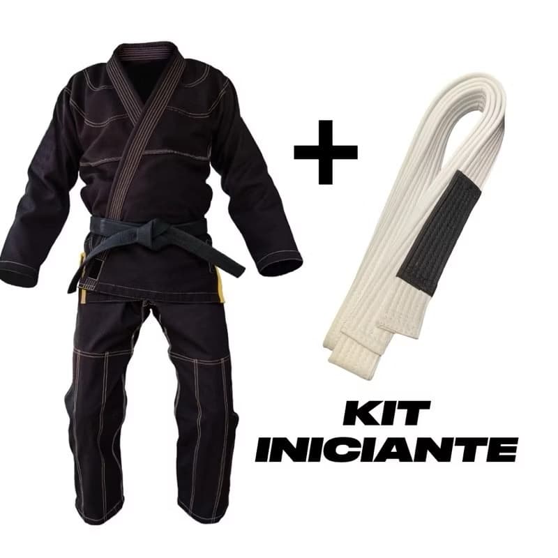 Kimono de jiu jitsu Trançado + faixa branca