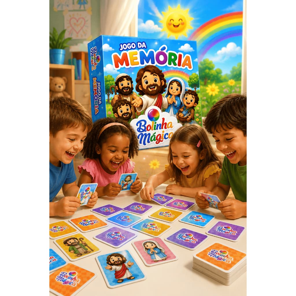 Kit 15 Jogos da Memória Jesus e Seus Amigos Apóstolos Discípulos Biblico Lembrancinha Festa Crianças