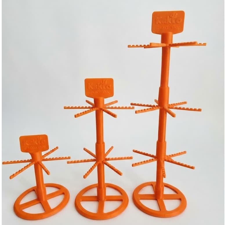 Expositor Giratório para Chaveiros 48/96/144 Lugares |Porta Chaveiros com Encaixe Antideslize e Plaquinha Personalizável