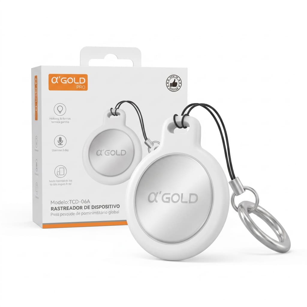 Tag Rastreador GPS Localizador Air Tag Inteligente Smart (App Buscar IOS Apple) Original A GOLD