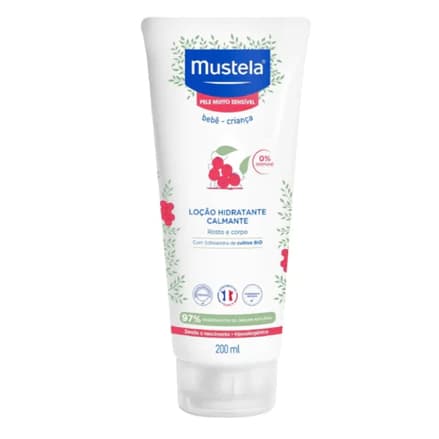 Loção Hidratante Calmante Rosto e Corpo Pele Muito Sensível 200ml - Mustela