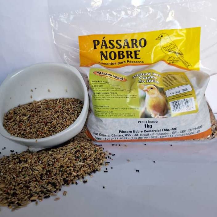 Ração,   Mistura  Sementes para Canário Comercial. Pássaro nobre