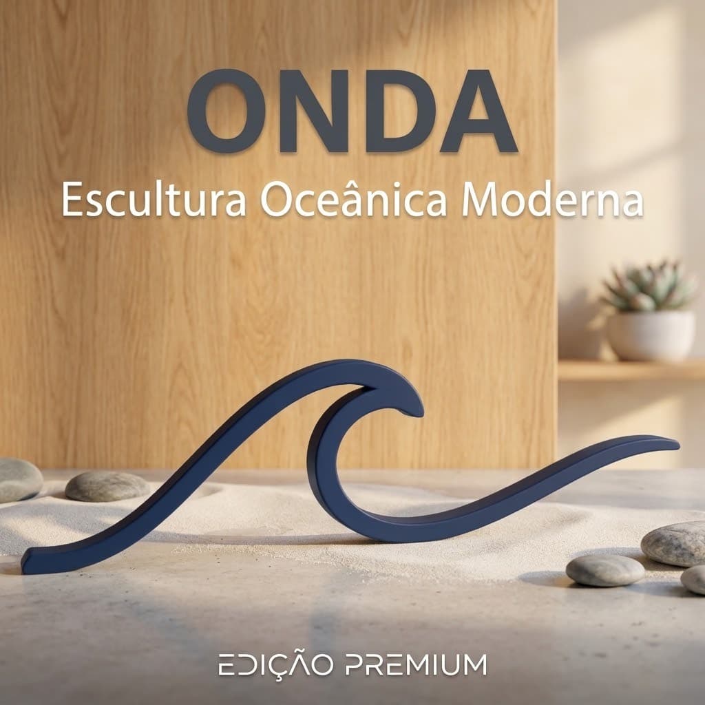 Onda Oceano Decoração Enfeite De Mesa Casa De Praia Surfista