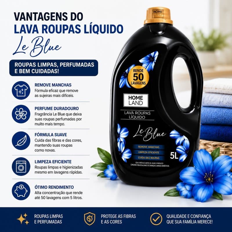 lava roupas Lê Blue