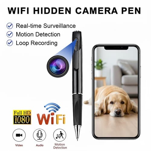 Mini Pen Camera Body Camera Pen With WIFI 1080p Full HD 90-Min Battery Motion Detection Easy to Use Body Cam