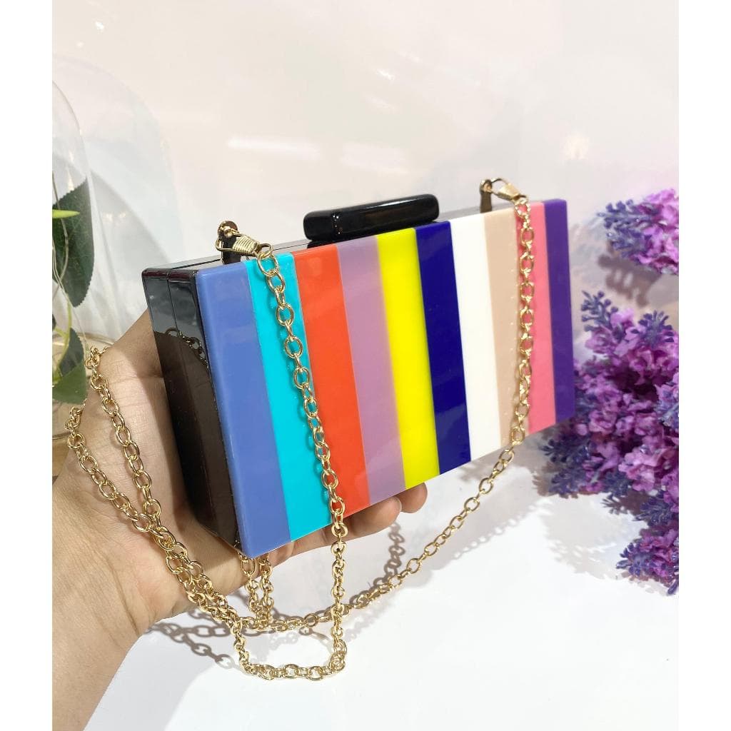 Bolsa feminina de festa clutches quadrada tipo madrepérola fecho imã para casamento#900269
