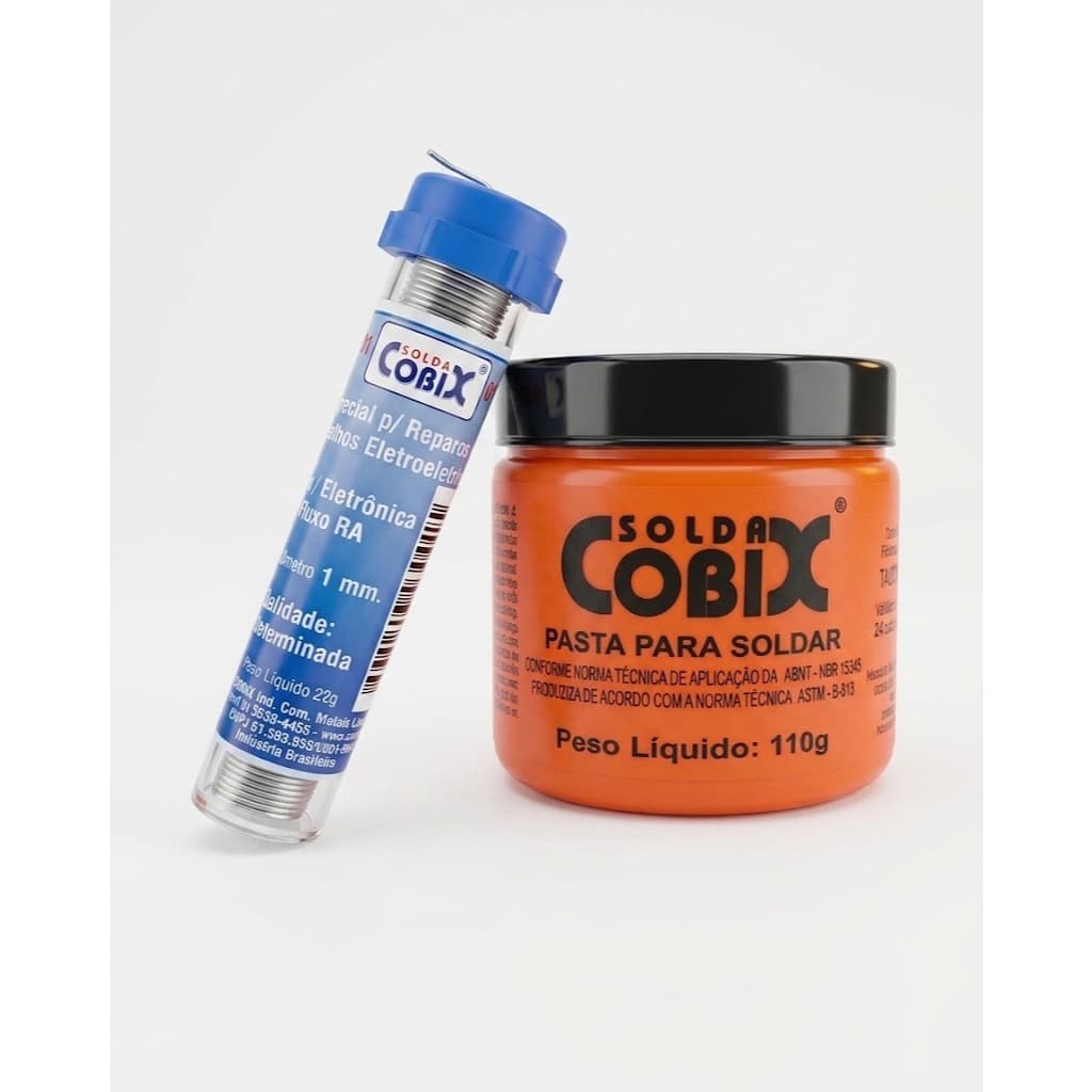 Kit para Solda CobiX  22g + Pasta para Soldar 110g