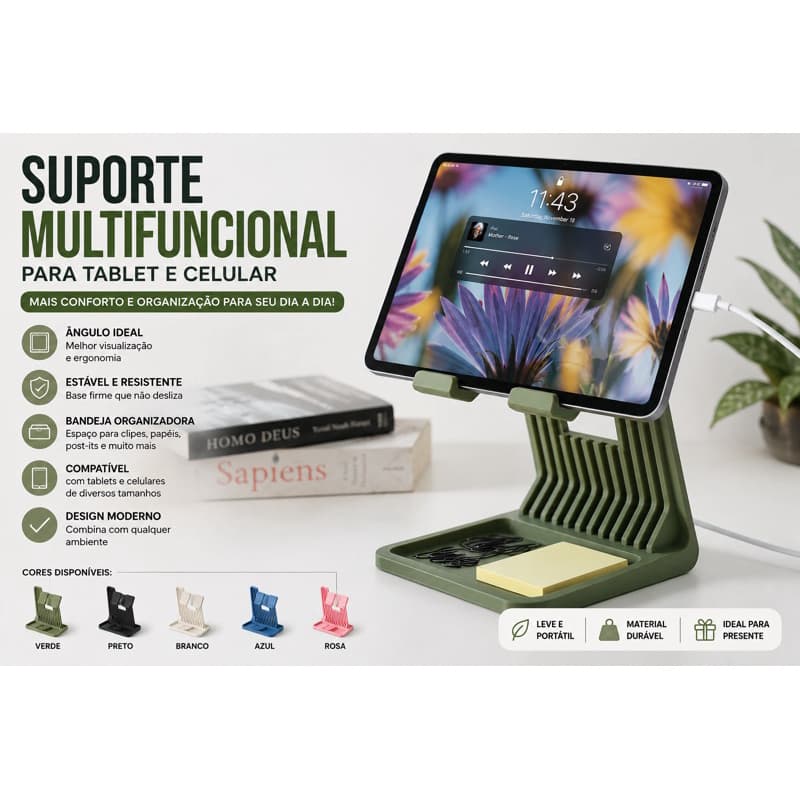 suporte celular, suporte tablet, suporte mesa, apoio celular, suporte telefone, mesa, escritório, apoio tablet