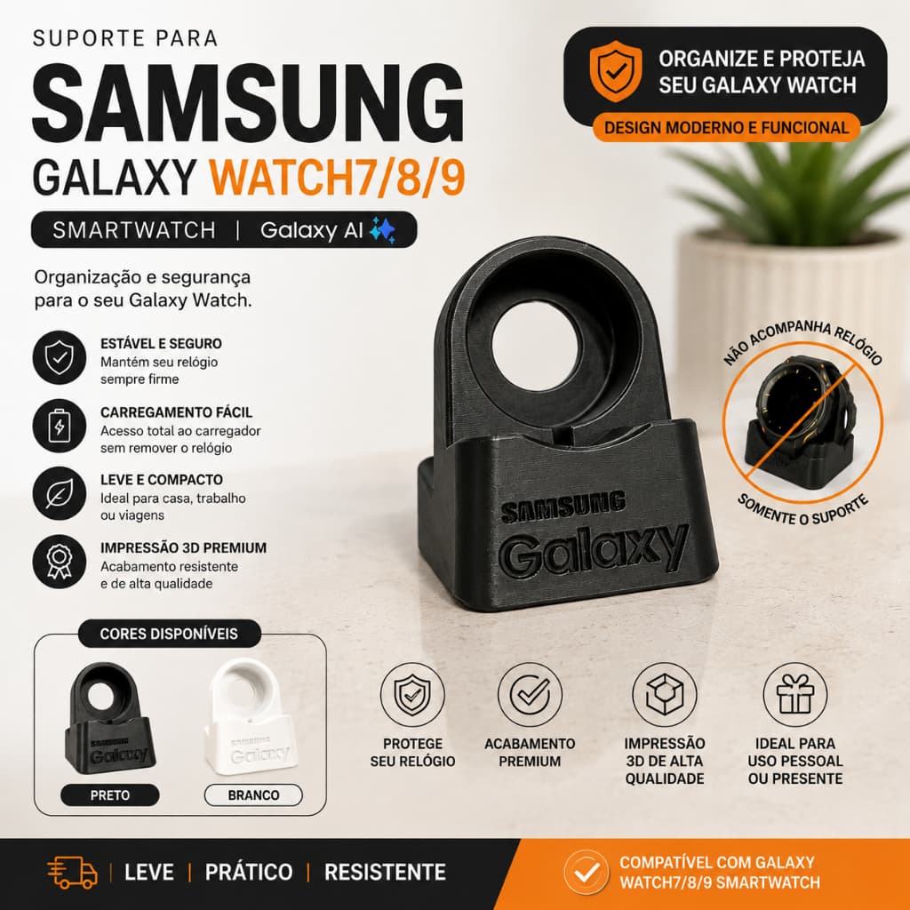 Suporte para relógio Samsung Watch 7, Watch 8 Watch 9