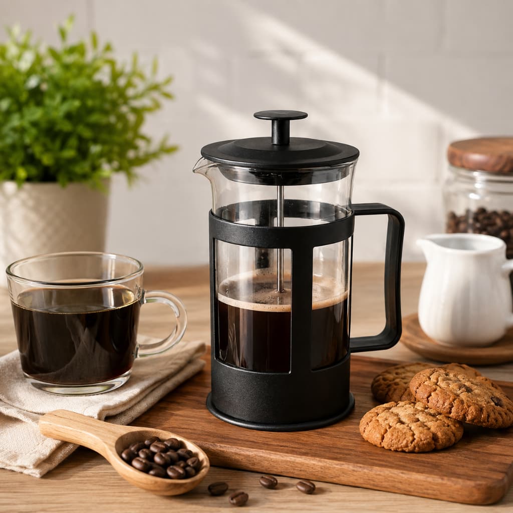 Cafeteira Francesa 300ml – Prensa Francesa para Café e Chá com Design Moderno