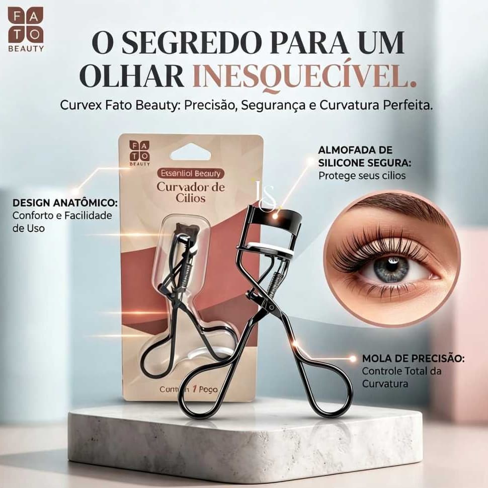 Curvex Curvador de Cílios em Metal Fato Beauty