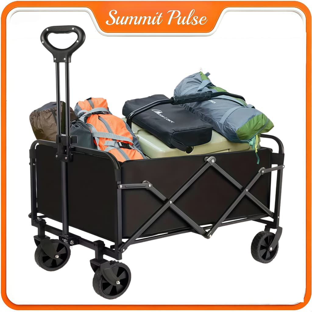 Carrinho UtilitáRio Para Uso Externo, Carrinho DobráVel Para Praia, Jardim, Camping, Compras, Baú De Armazenamento