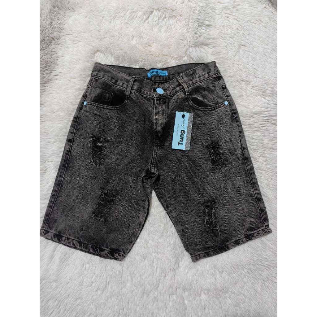 Cinza Bermudas Masculinas Shorts
