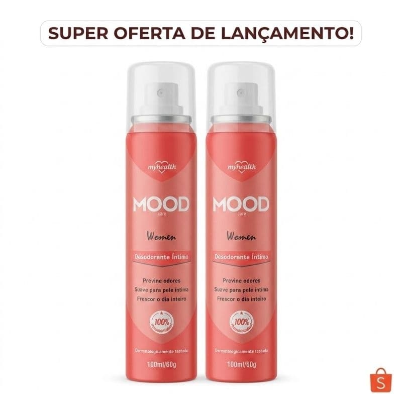Kit Desodorante Íntimo Feminino My Health Mood Care 100ml / 60g Previne Odores Frescor O Dia Todo