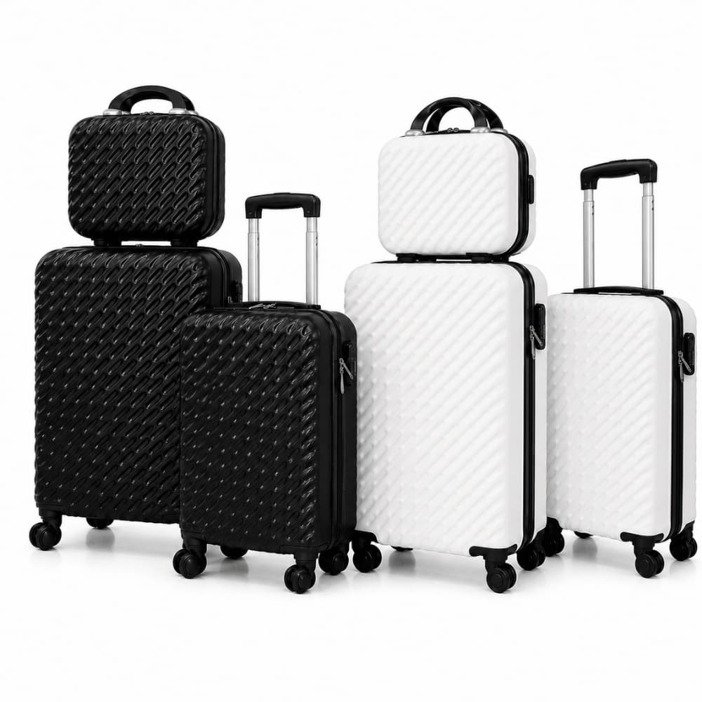 Kit 3 Malas de Viagem com Rodinhas 360° Cadeado Mala de Bordo M P e Mala de Mão para Viagens Família