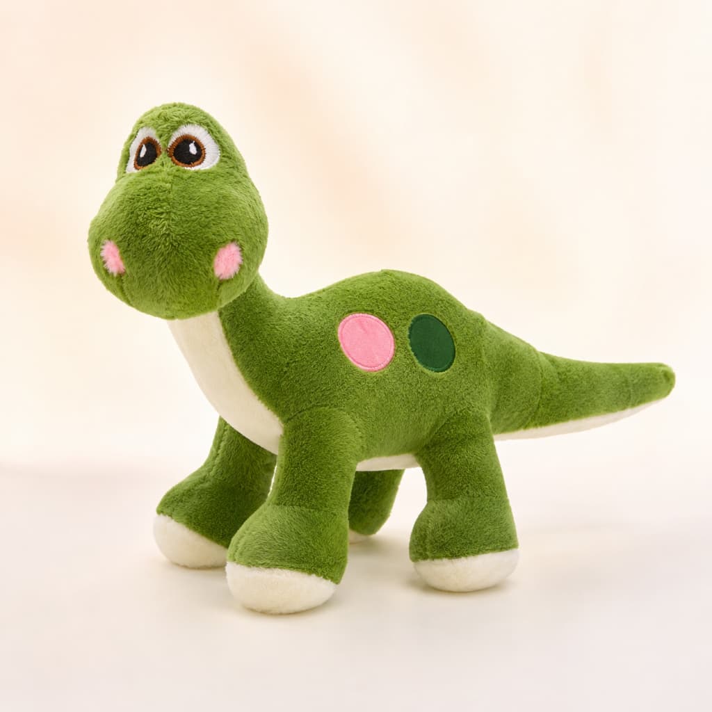 Dinossauro de Pelúcia Infantil com Som ao Apertar 31cm Macio Brinquedo para Crianças